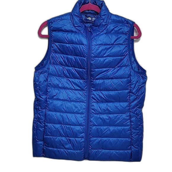 be inspired Jackets & Blazers - Be Inspired Blue Down Packable Puffer Vest Size L